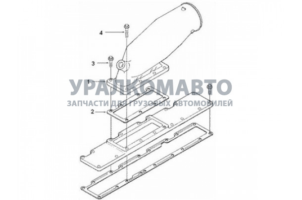 прокладка впускного коллектора 300 л.с. малая DONG FENG C3415610