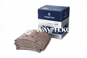 Накладка тормозная задняя к-т из 8 накладок по 4 шт. каждого артикула Wayteko